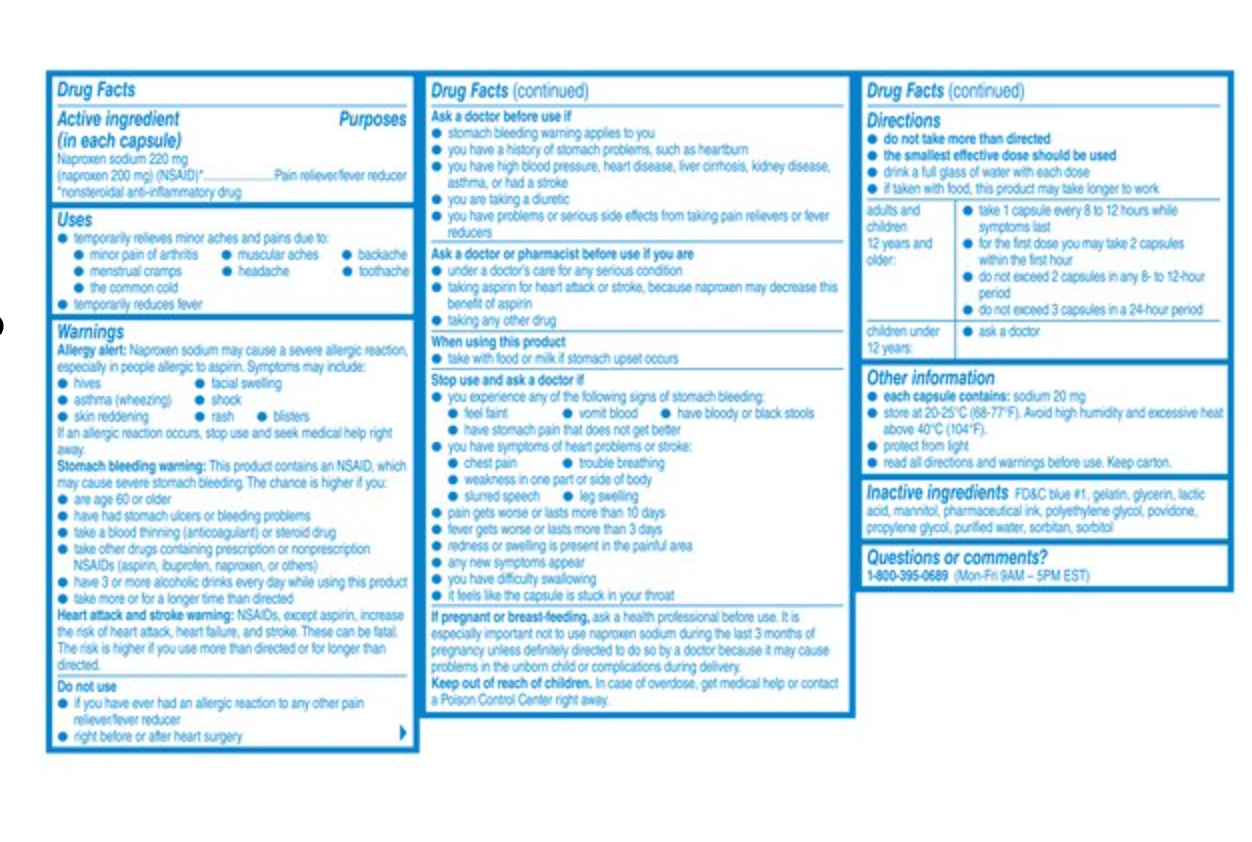 Aleve Liquid Gels for Pain Relief ‐‐ 50 Count