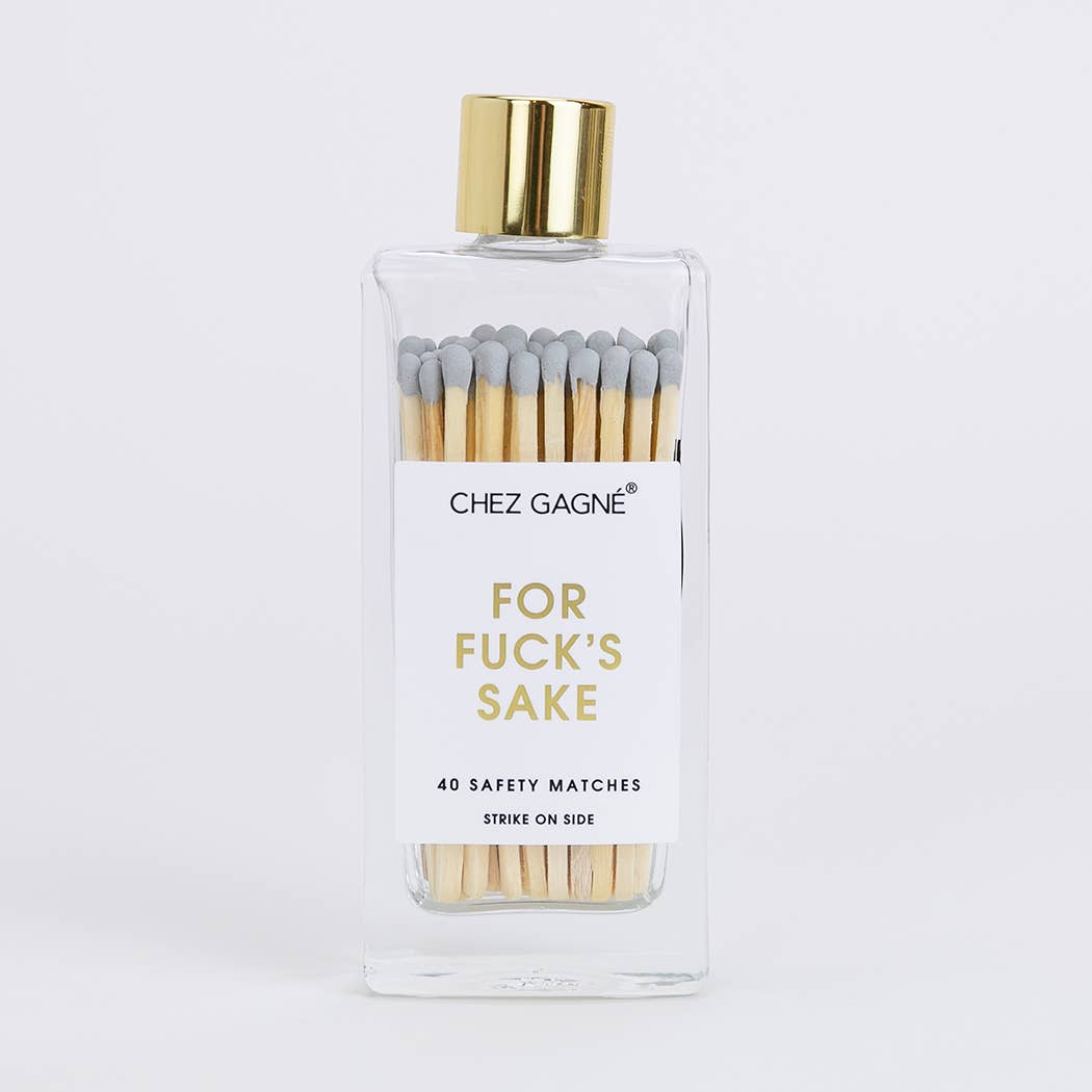 For Fuck's Sake - Glass Bottle Matches