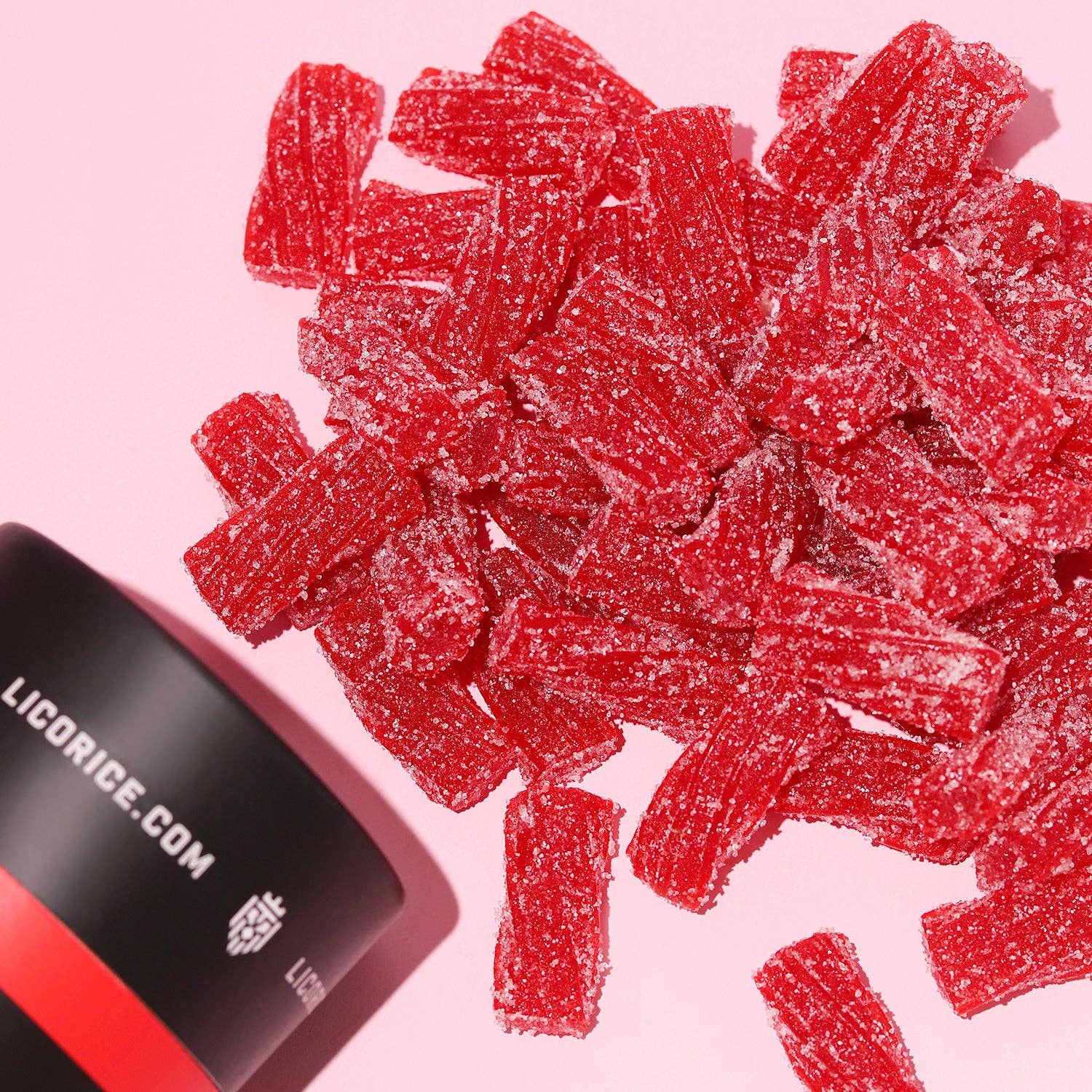 Strawberry Sour Licorice Twists - (8oz Tube) - Image 3