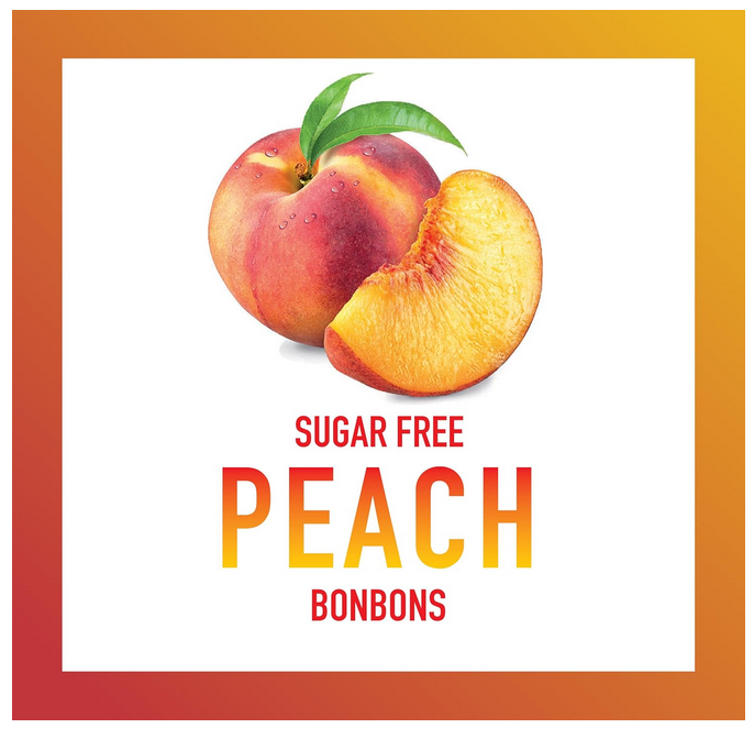 Swiss Imports Bonbons Sugar Free Peach Candy 40g - Image 4