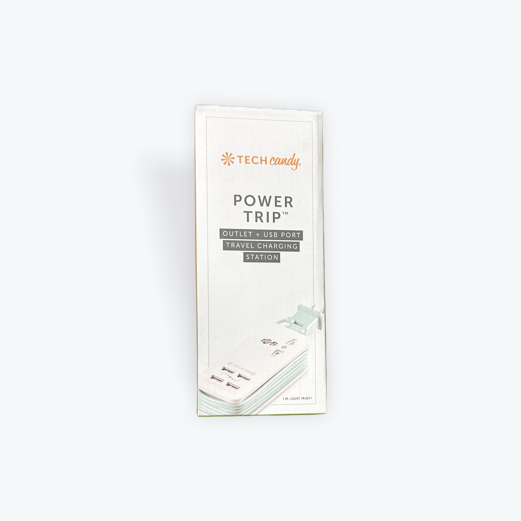 Tech Candy Power Trip Compact Travel Charging Station 4 USB Ports 1 Outlet Plug, Smart Technology - Image 2