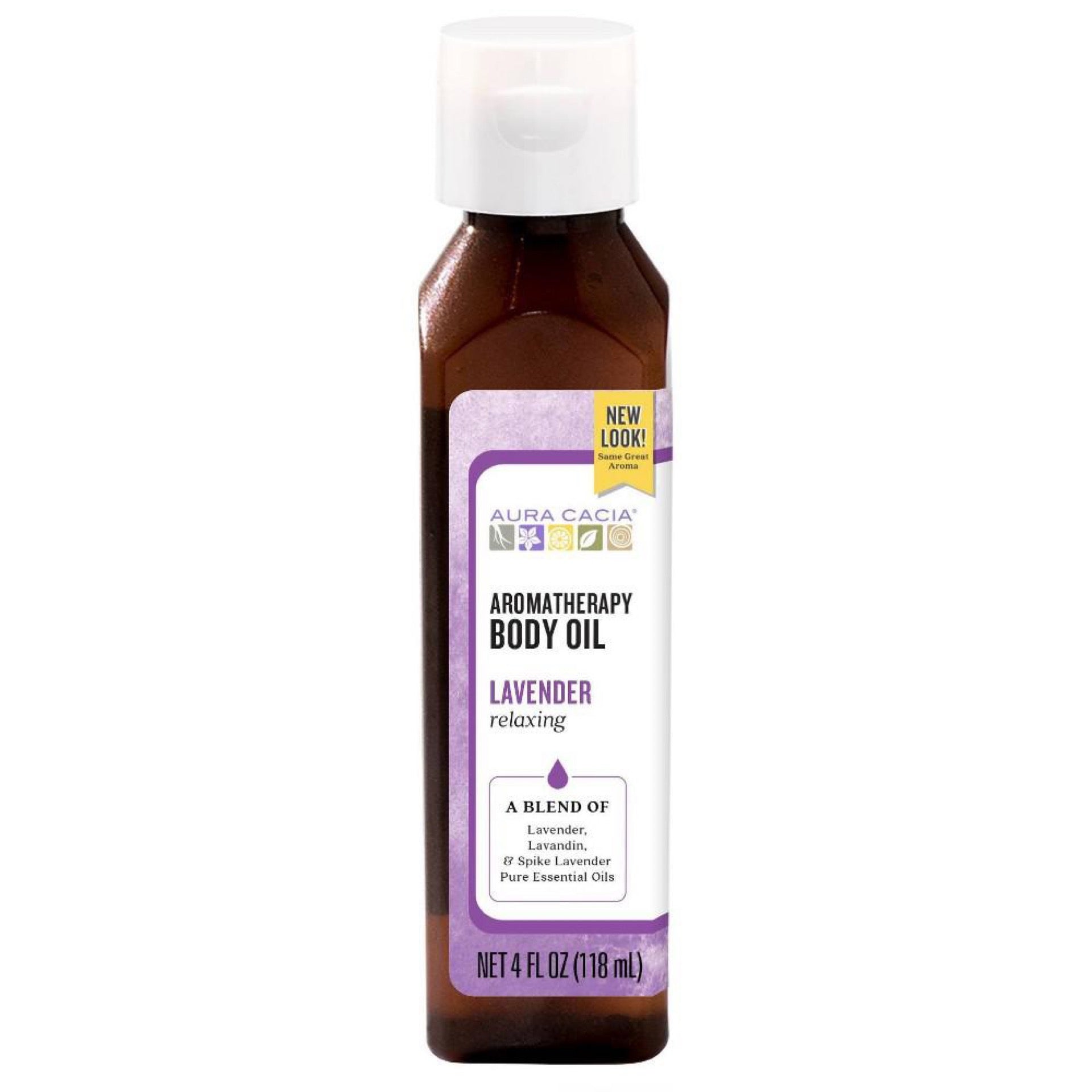 Aura CACIA Aromatherapy Body Oil Lavender 4oz