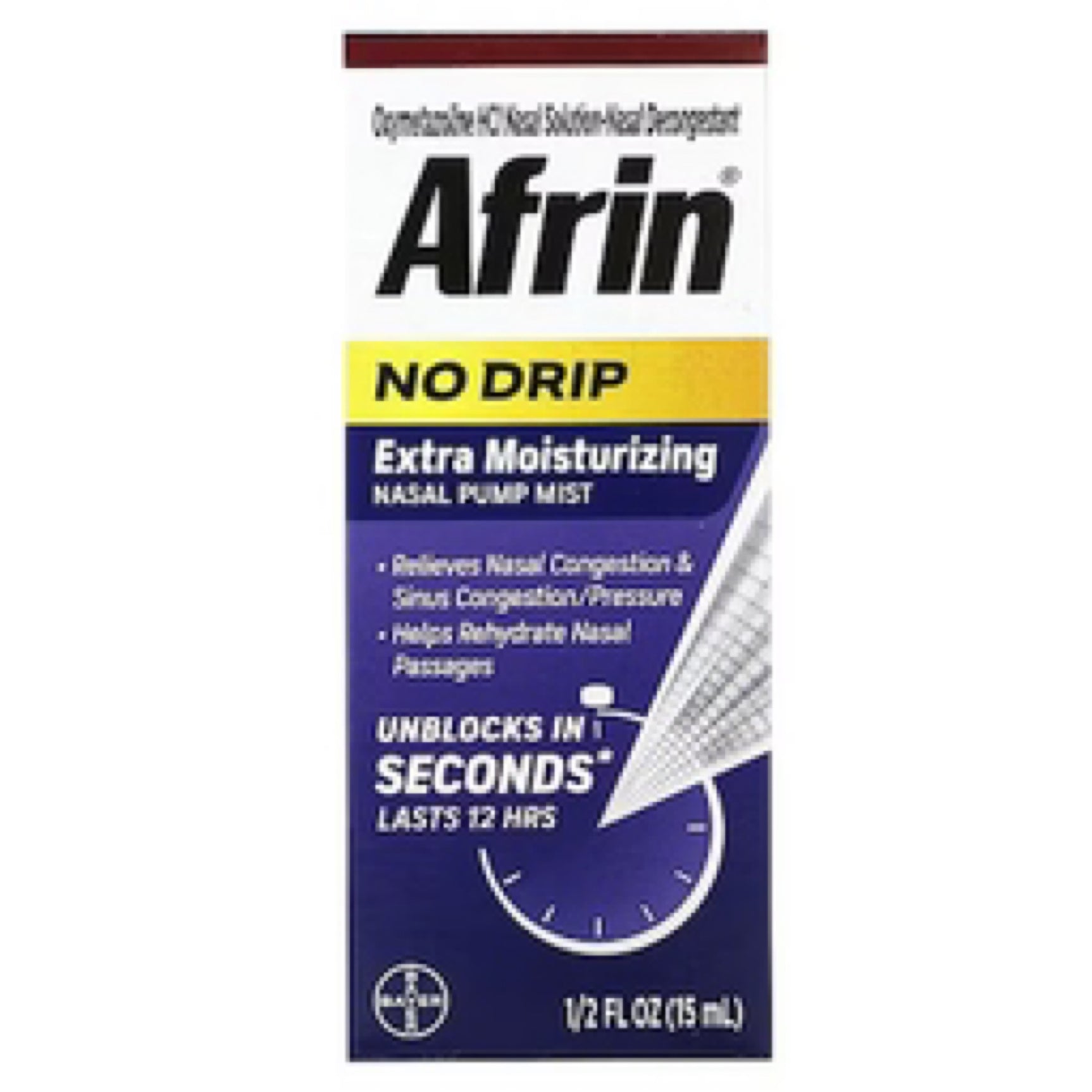 Afrin® No Drip Extra Moisturizing 0.5oz (15mL) Nasal Pump Mist - Image 2