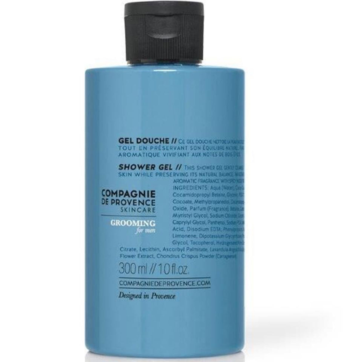 Grooming for Men Shower Gel 300ml bottle. La compagnie de Provence. Best Price