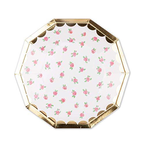 Daydream Society Lola Dutch Tea Rose Small Paper Party Plates