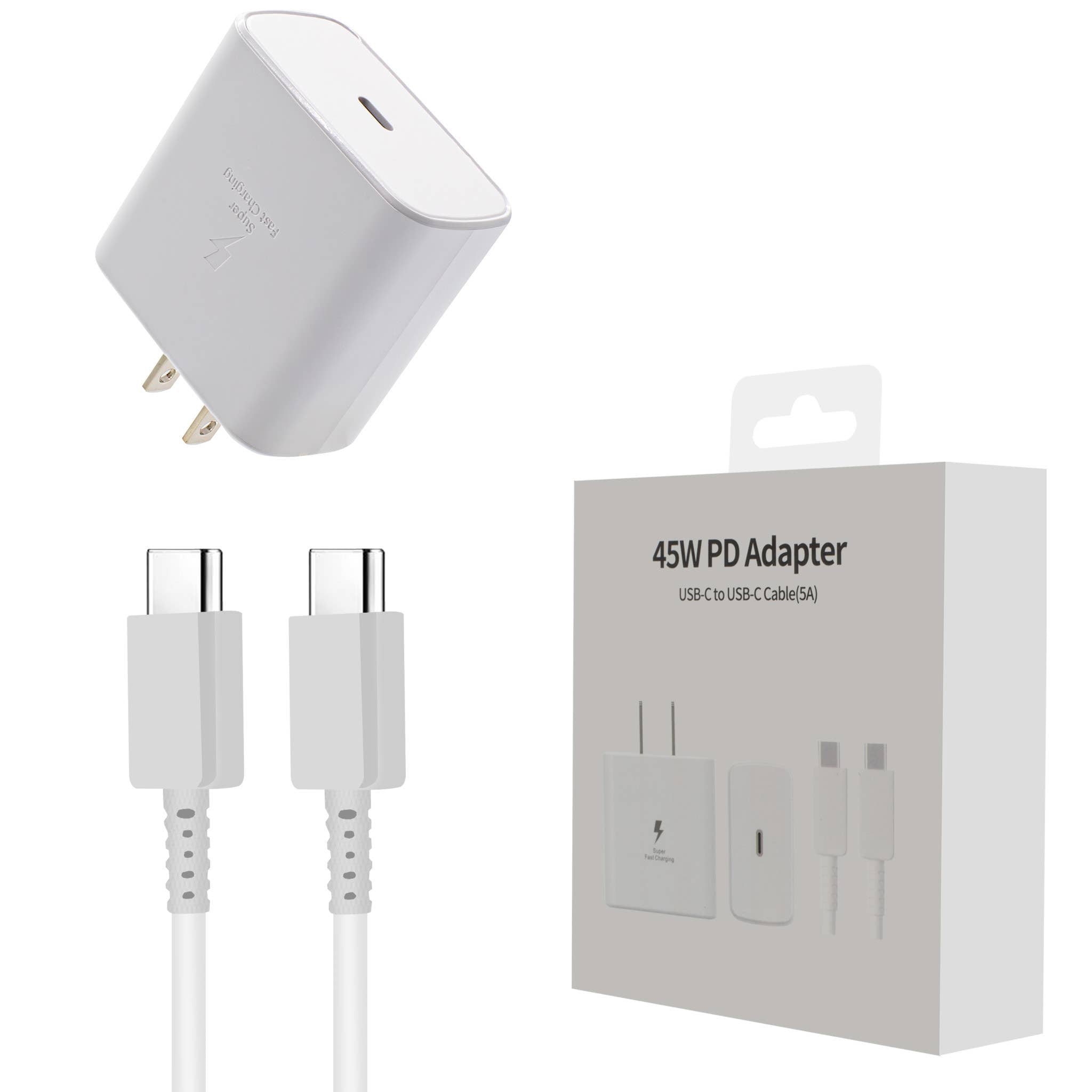 45W PD Combo Type C To Type C WHITE
