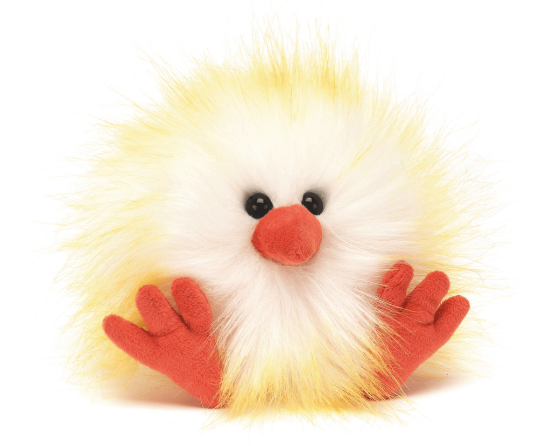 Jellycat Yelow & White Crazy Chick