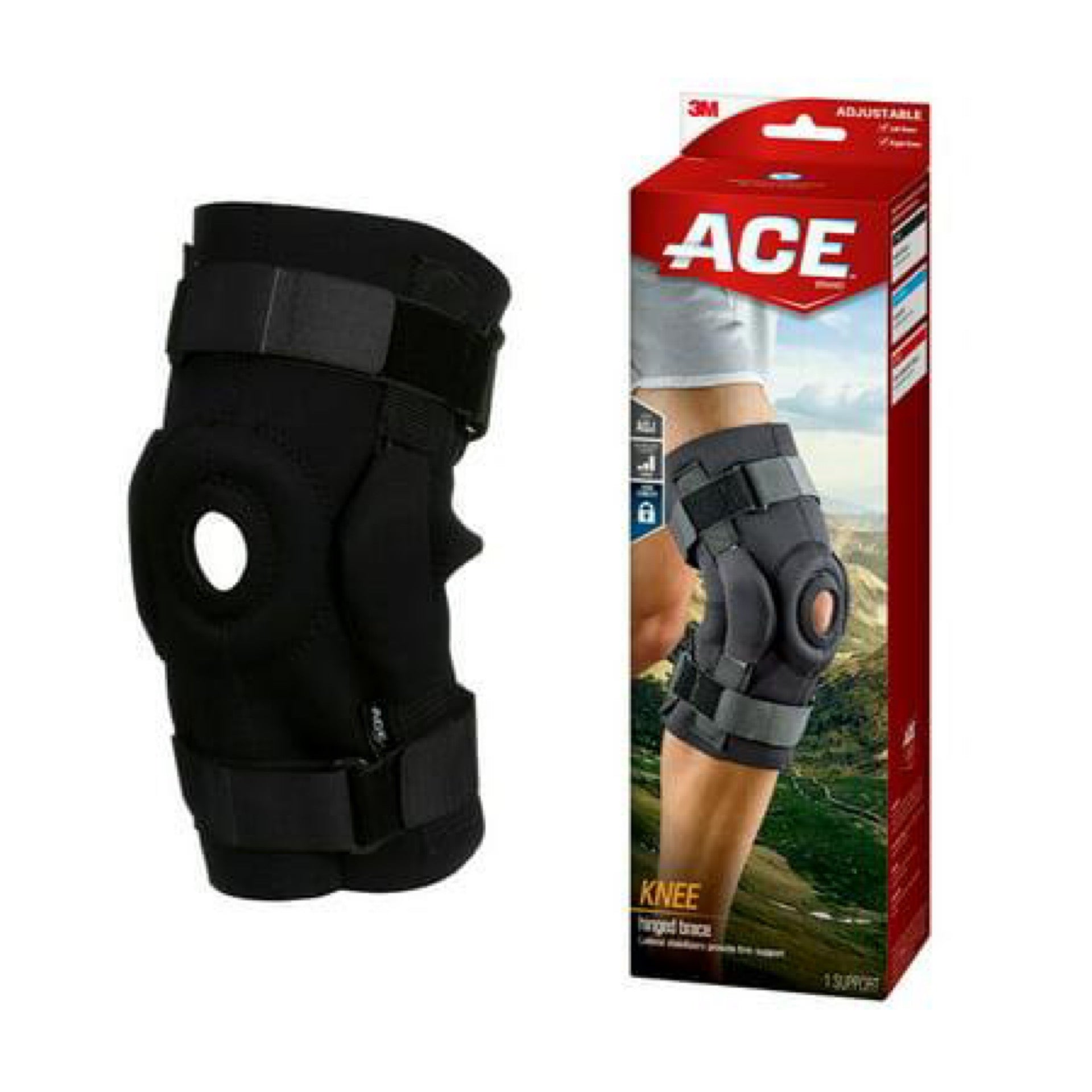 ACE Brand Hinged Knee Brace One Size Fits Most