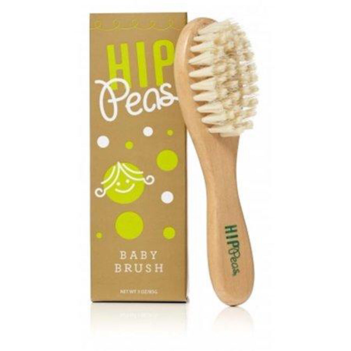 Hip Peas Wooden Baby Brush