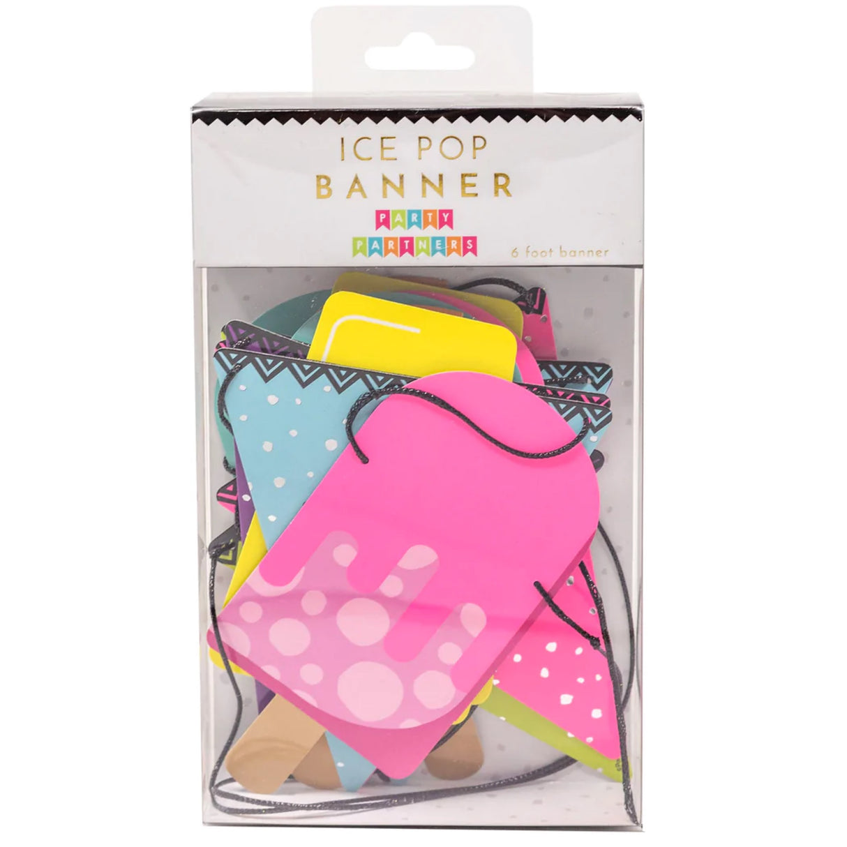 Ice pop banner party partners 6 foot banner