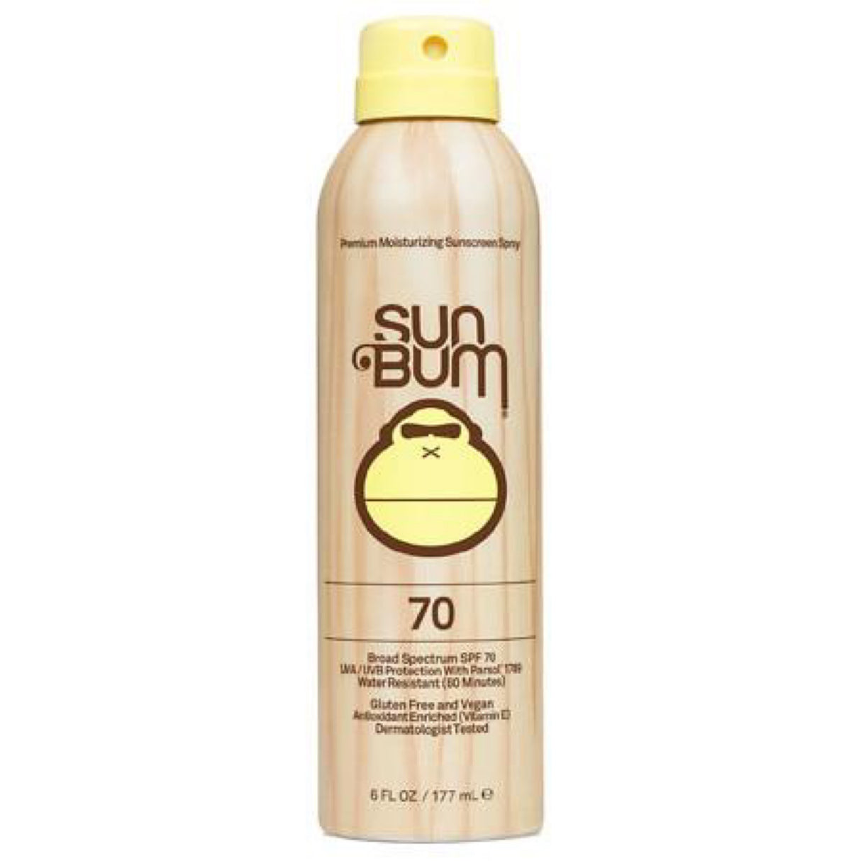 Sun BUM Original SPF 70 Sunscreen Spray |Vegan and Reef Friendly (OCtinoxate & OxyBenzone Free) Broad Spectrum Moisturizing UVA/UVB Sunscreen with Vitamin E | 6 oz