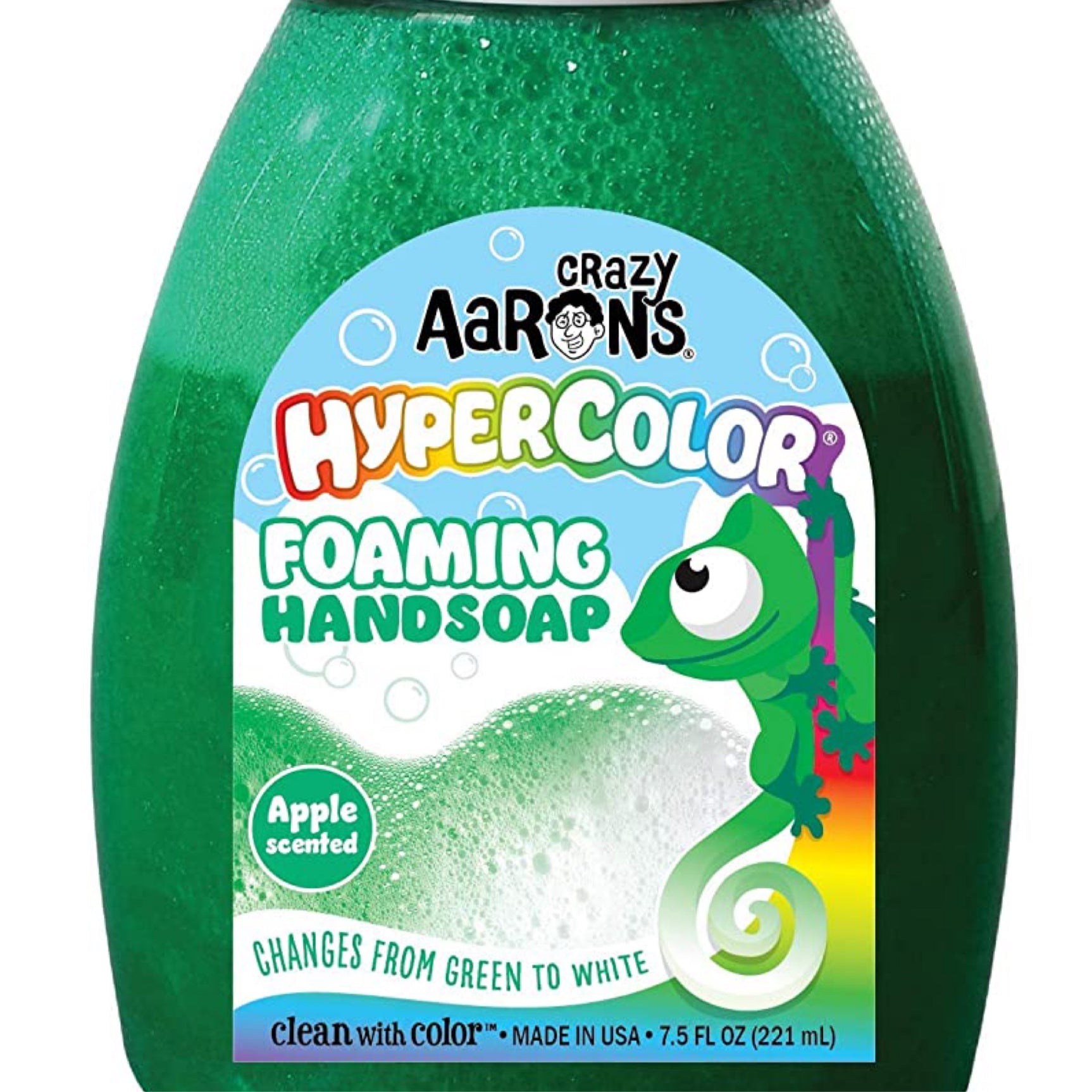 Jabón de manos espumoso Hyper Color de Crazy Aaron
