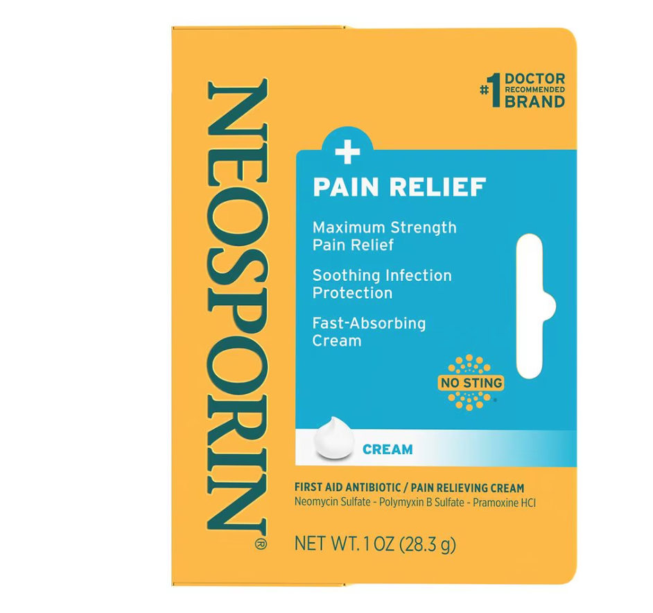 Neosporin Cream + Pain Relief