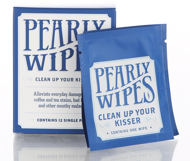 Pearly Wipes Teeth Stain Remover, 12 single Packs