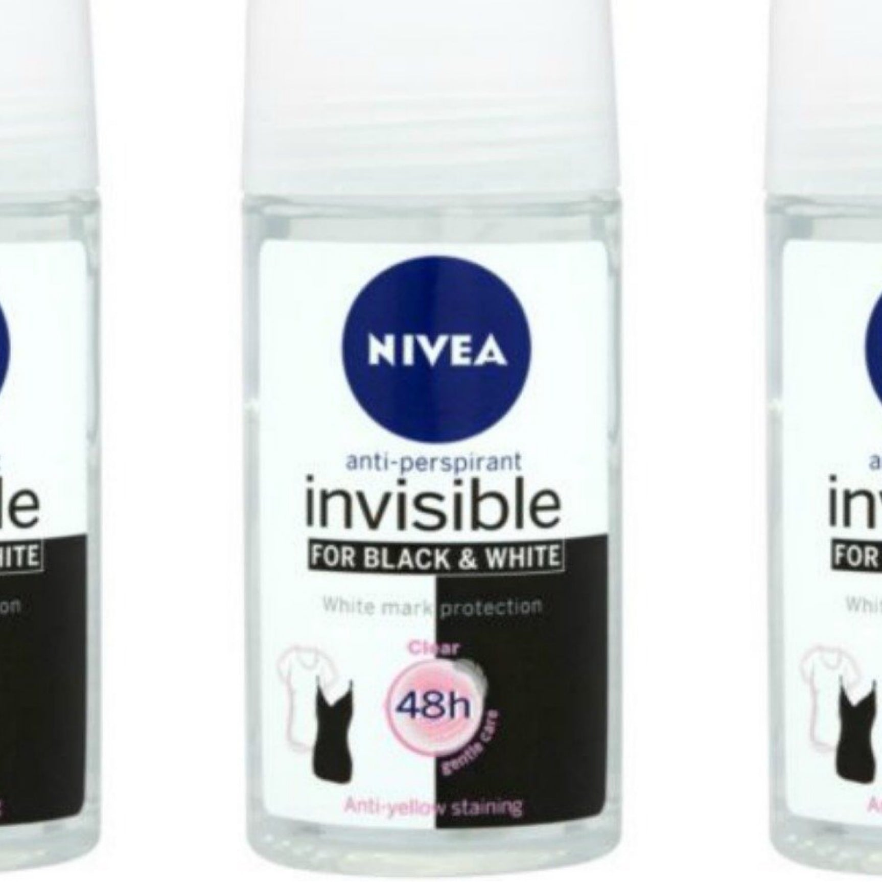 Desodorante Nivea Roll On Antitranspirante Invisible Anti-Manchas Amarillas