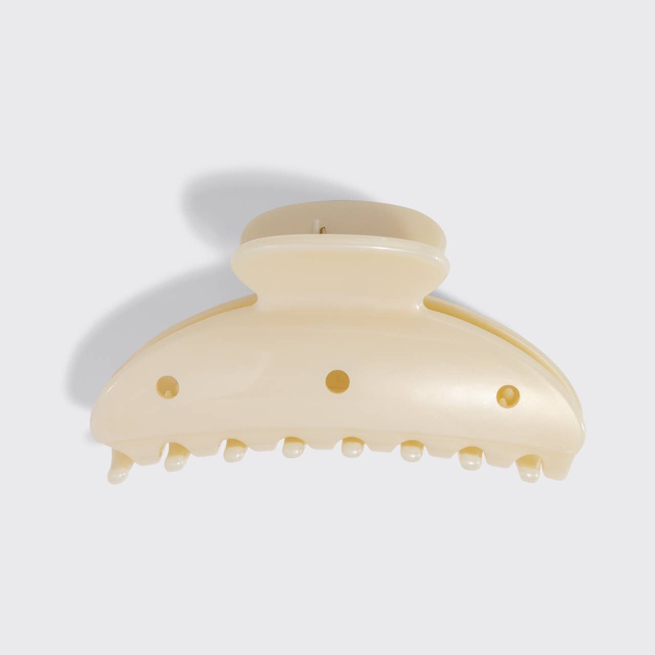 KitschPop™️Curved Claw Clip 7pc Set Vintage- Pearlized Cream - Image 4