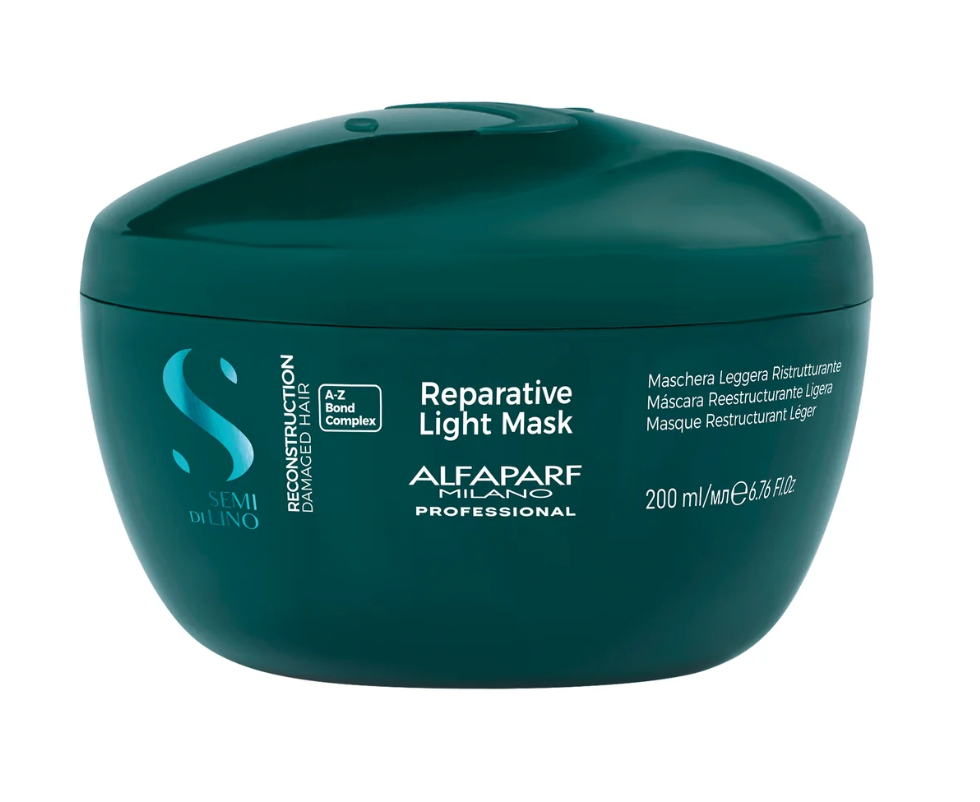 Alfaparf Milano Semi di LinoReconstruction Reparative Mask - Color Safe Deep Conditioning Hair Mask - Damaged Hair Repair
