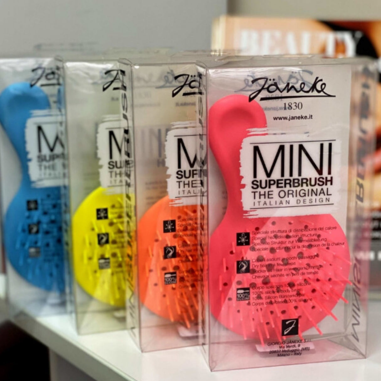 Janeke Mini Superbrush The Original Yellow