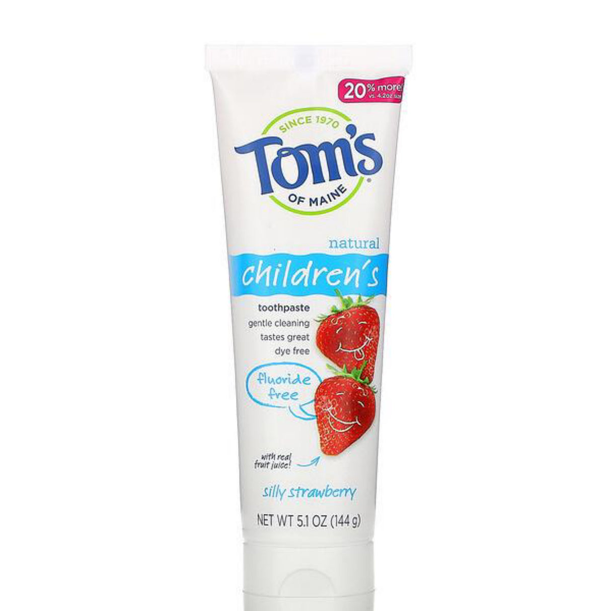 Tom’s natural children’s toothpaste silly strawberry 144g