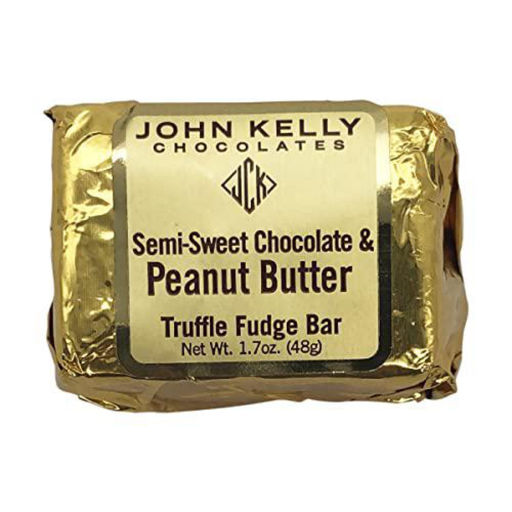 John Kelly Chocolates Semi Sweet Chocolate & Peanut Butter Truffle Fudge Bar