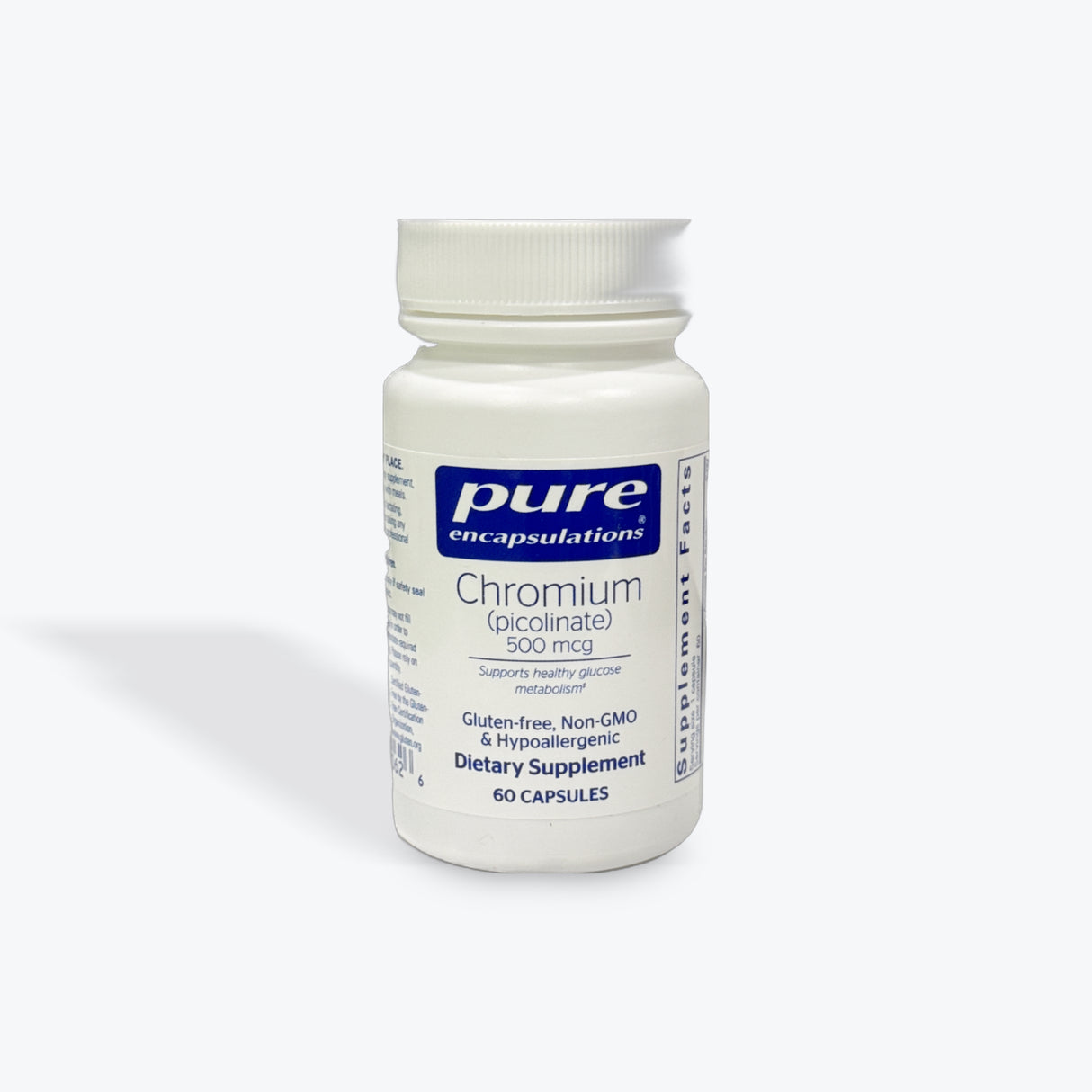 Pure Encapsulations Chromium (Picolinate) 500 mCG | Hypoallergenic Supplement for Healthy Lipid and Carbohydrate Metabolism Support* | 60 Capsules