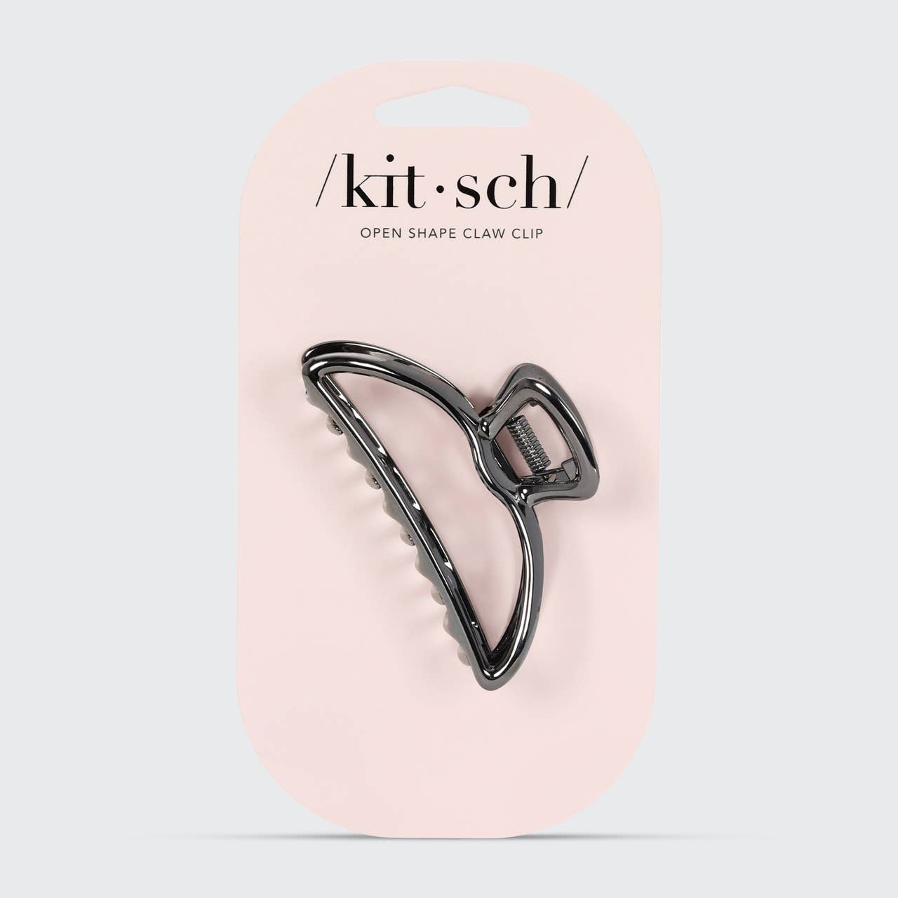 KITSCH Open Shape Claw Clip - Hematite - Image 4