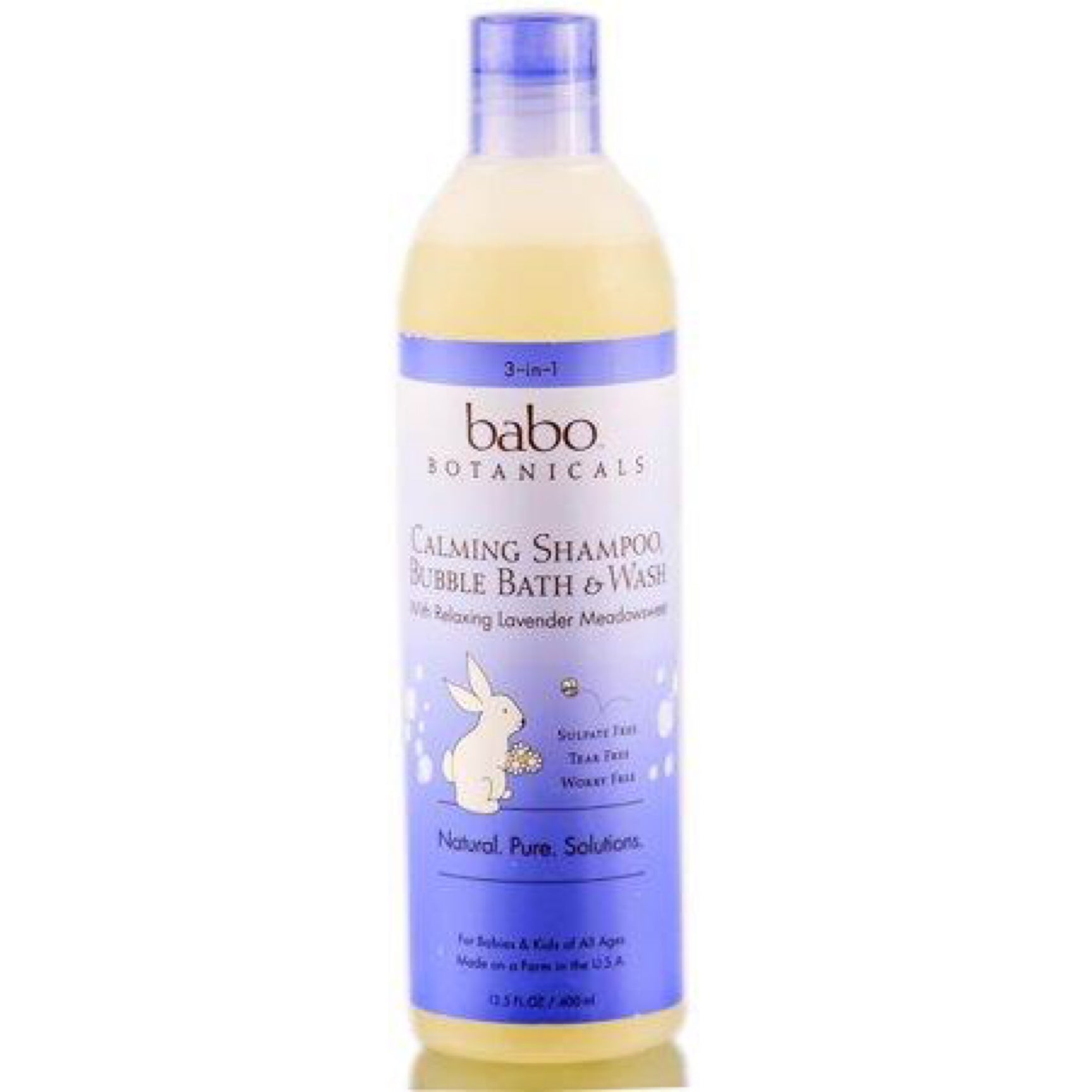 Babo Botanicals 3 in 1 Lavender Meadowsweet Bubble Bath 450ml