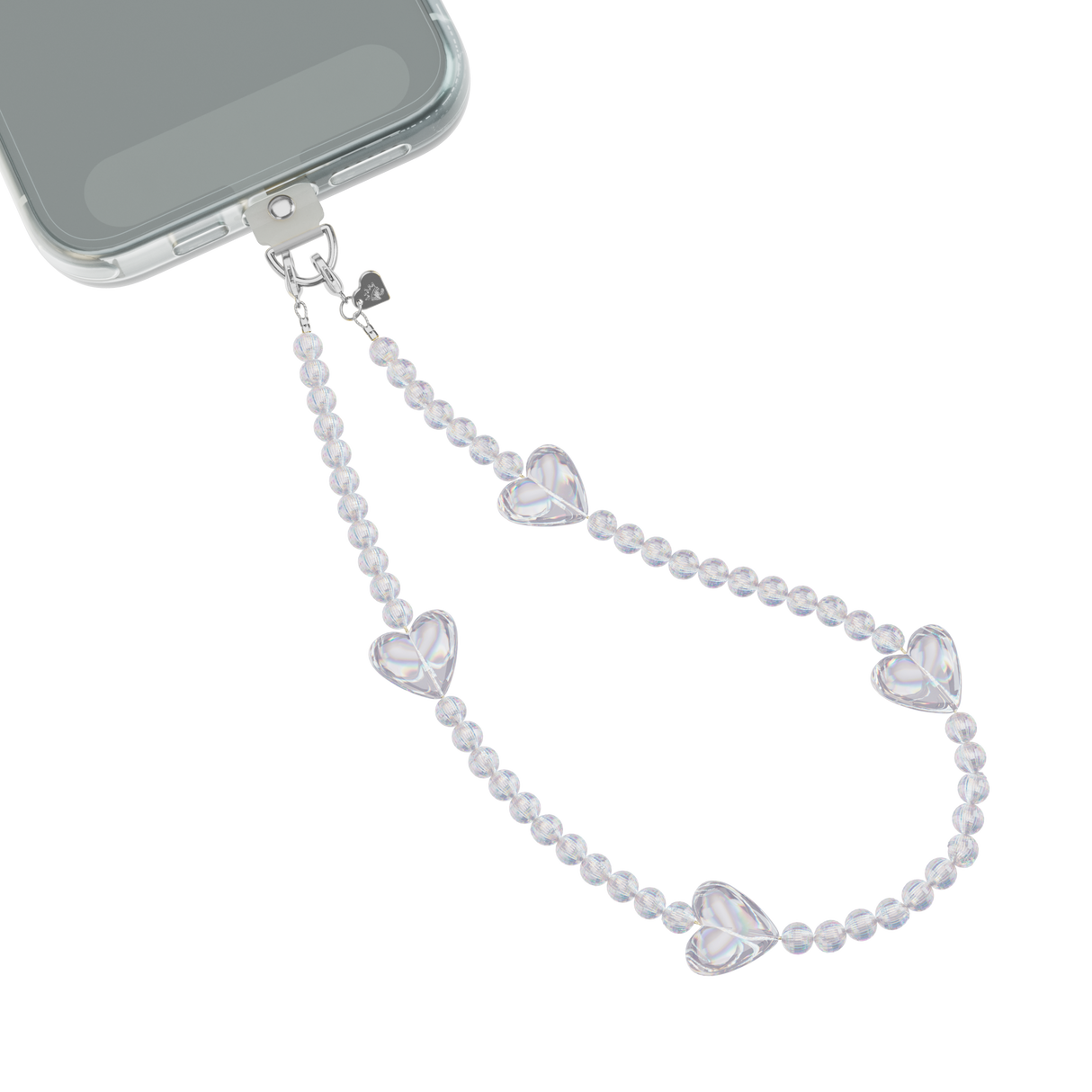 Holo Heart Phone Charm