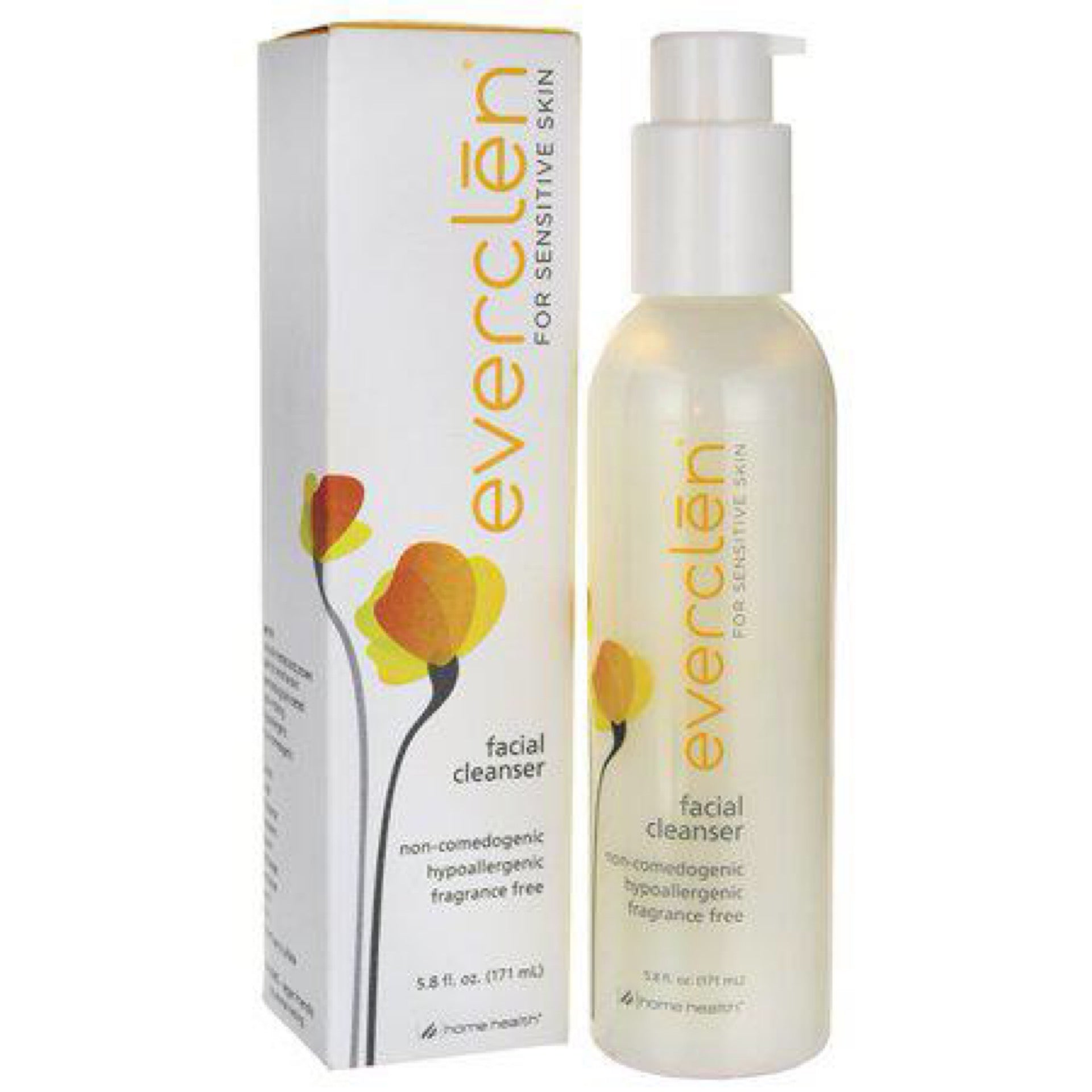 Home Health. Everclen. Facial Cleanser. 5.8 Fl. Oz. (2 Pack)