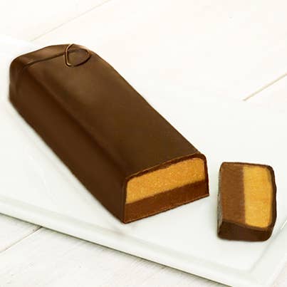 John Kelly Chocolates 8 oz. Truffle Fudge Bar: Semi-Sweet Chocolate & Peanut Butter - Image 8