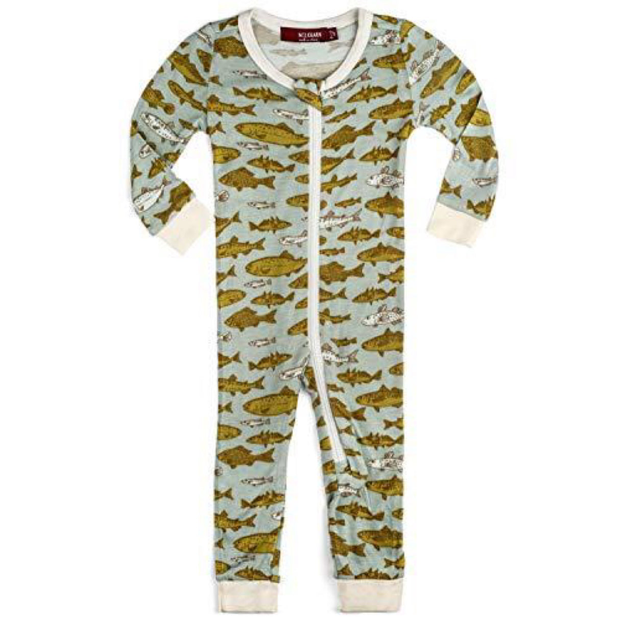 Bamboo Zipper Pajama Girls 12-18M