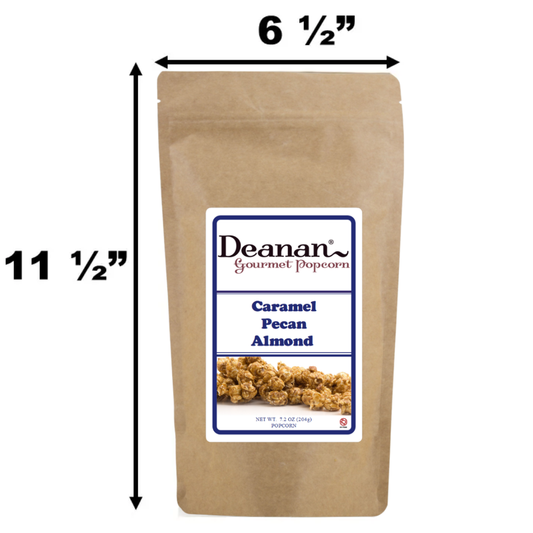 Deanan’s Caramel Pecan Almond Popcorn - 20 Count Kraft Bags - Image 3