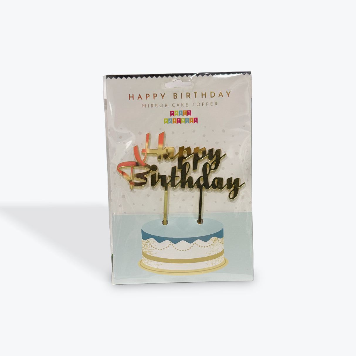 Party Partners “Happy Birthday” Mirror Cake Topper