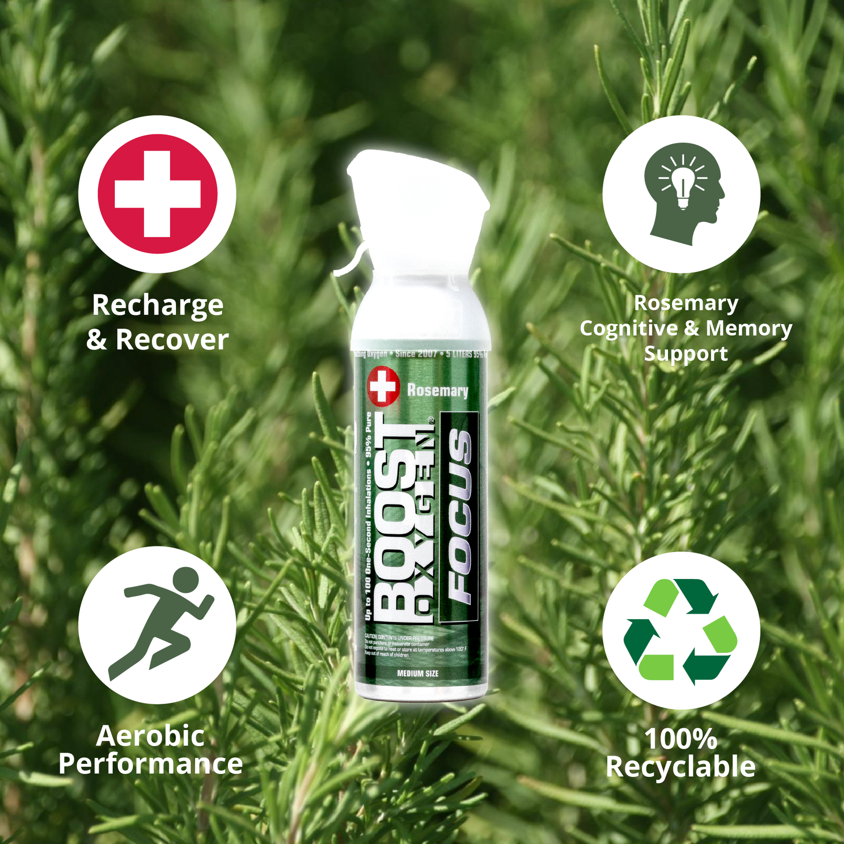 Boost Oxygen Medium Rosemary Focus 5L Canister - Image 3