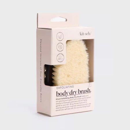 KITSCH Exfoliating Dry Body Brush Scrubber for Cellulite and Lymphatic Drainage Massage