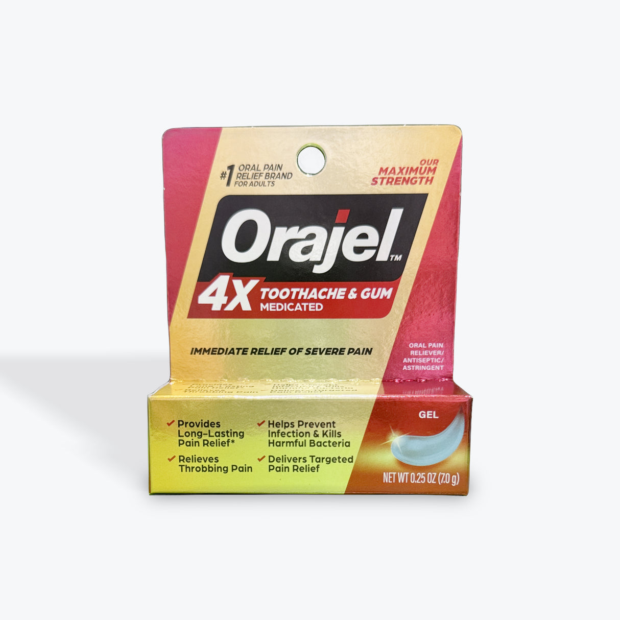 Orajel 4X Medicated for Toothache & Gum Gel