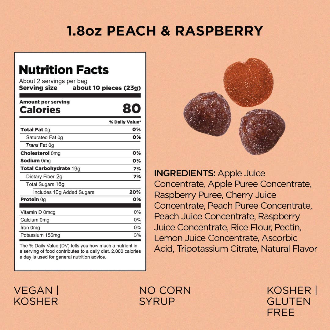 Really Real Gummies - Peach Raspberry (1.8 oz Bags) - Image 6