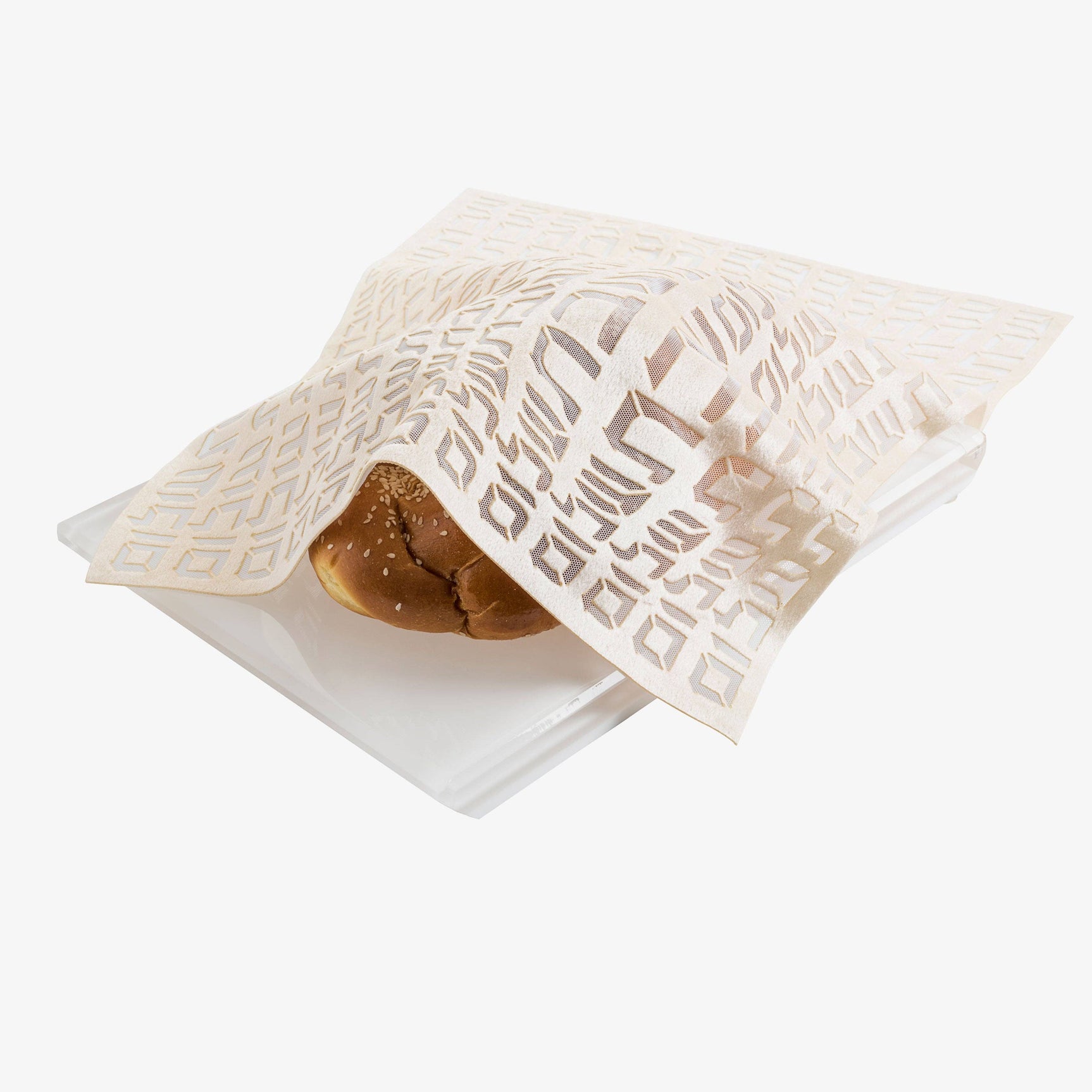 Challah Cover Hebrew Type: Black - Image 14