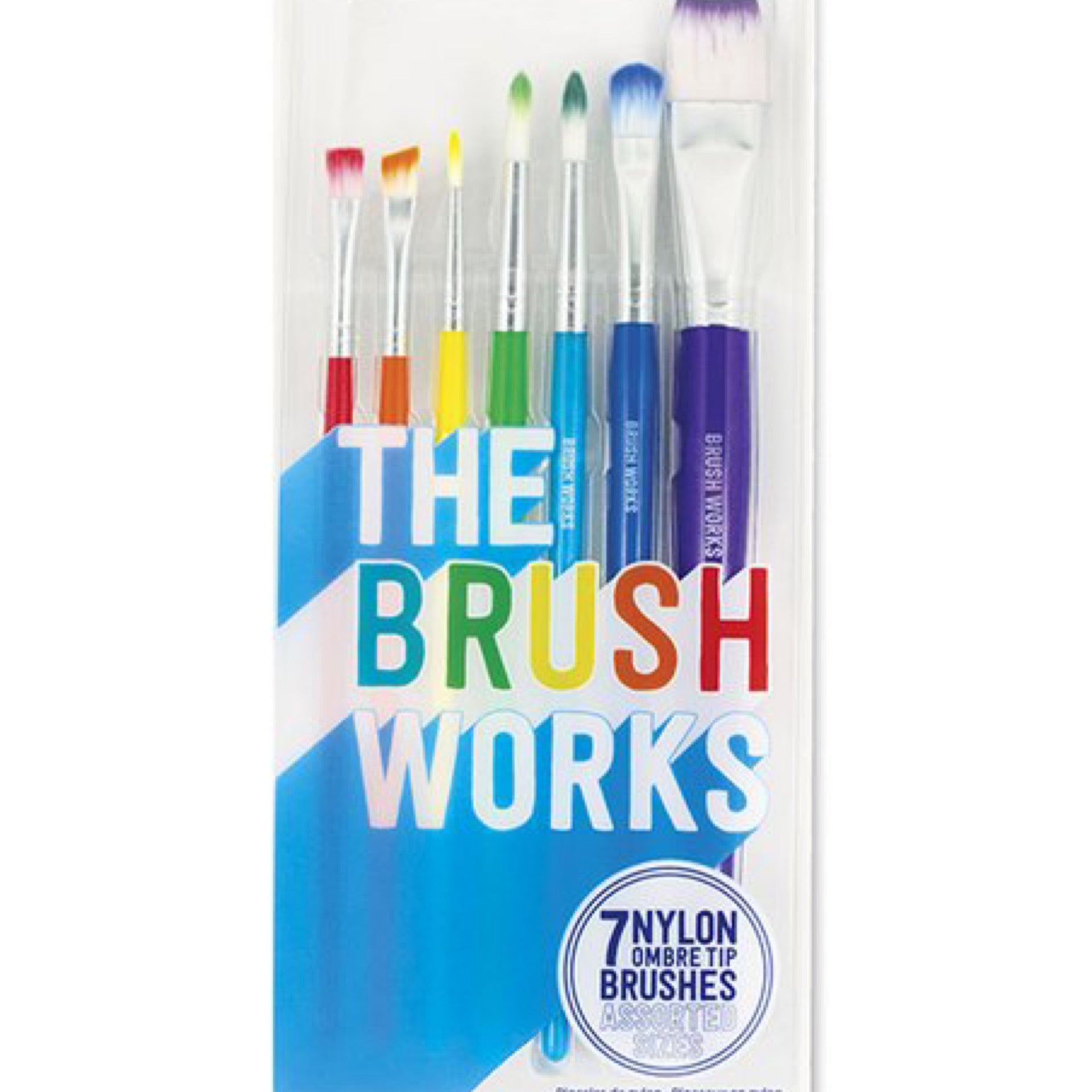 The Brush Works 7 nylon brushes