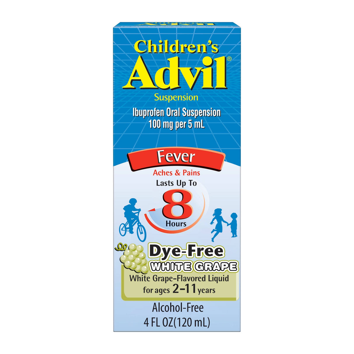 Children’s Advil liquid suspension Fever White Grape 4oz