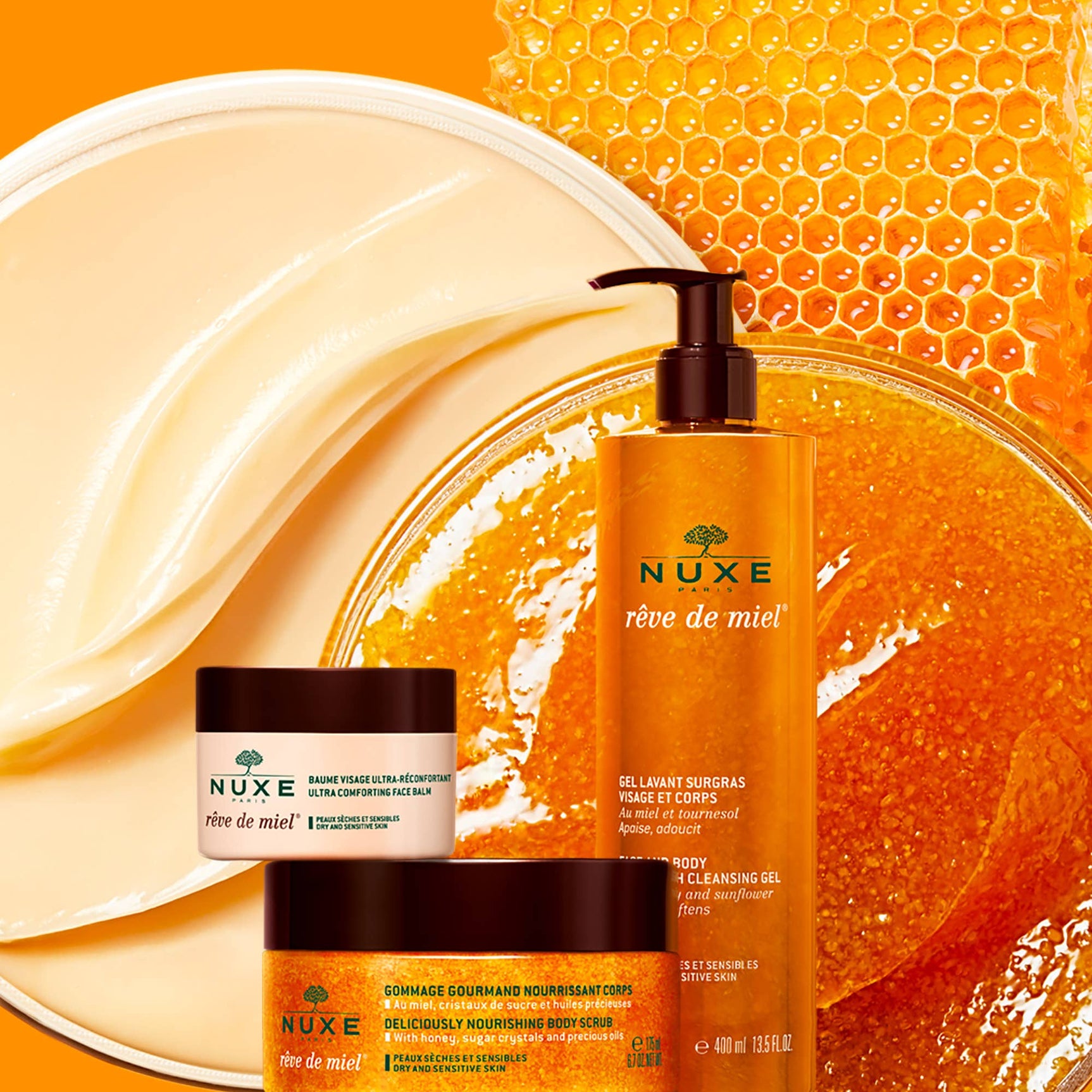 NUXE Rêve de Miel® Ultra Rich Cleansing Gel – 13.5 oz - Image 2