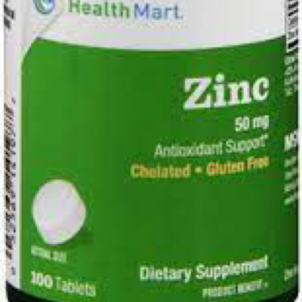 Healthmart Zinc 50 mg, Antioxidant, 100 Count Tablets, 3-Pack Exp. 5/23
