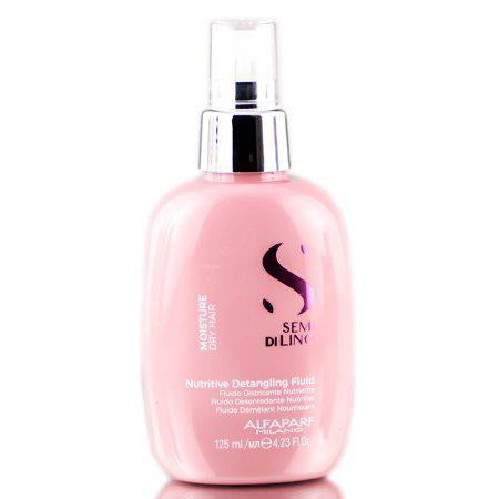 Alfaparf Milano Semi di Lino Moisture Nutritive Leave-In Detangling Fluid for Dry Hair - Safe on Color Treated Hair - Professional Salon Quality