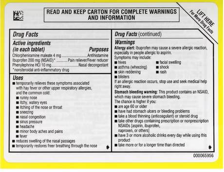 Advil, Allergy & Congestion Relief, 20 Coated Tablets