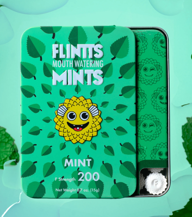 Flintts Mouth Watering Mints Mint flavored