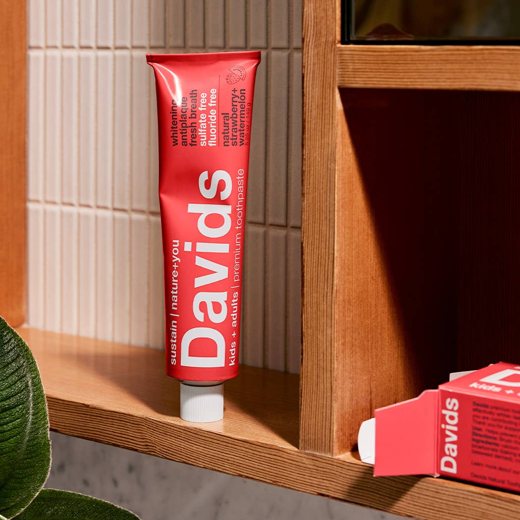 Davids Premium Toothpaste Davids kids+adults premium toothpaste/strawberry watermelon - Image 5