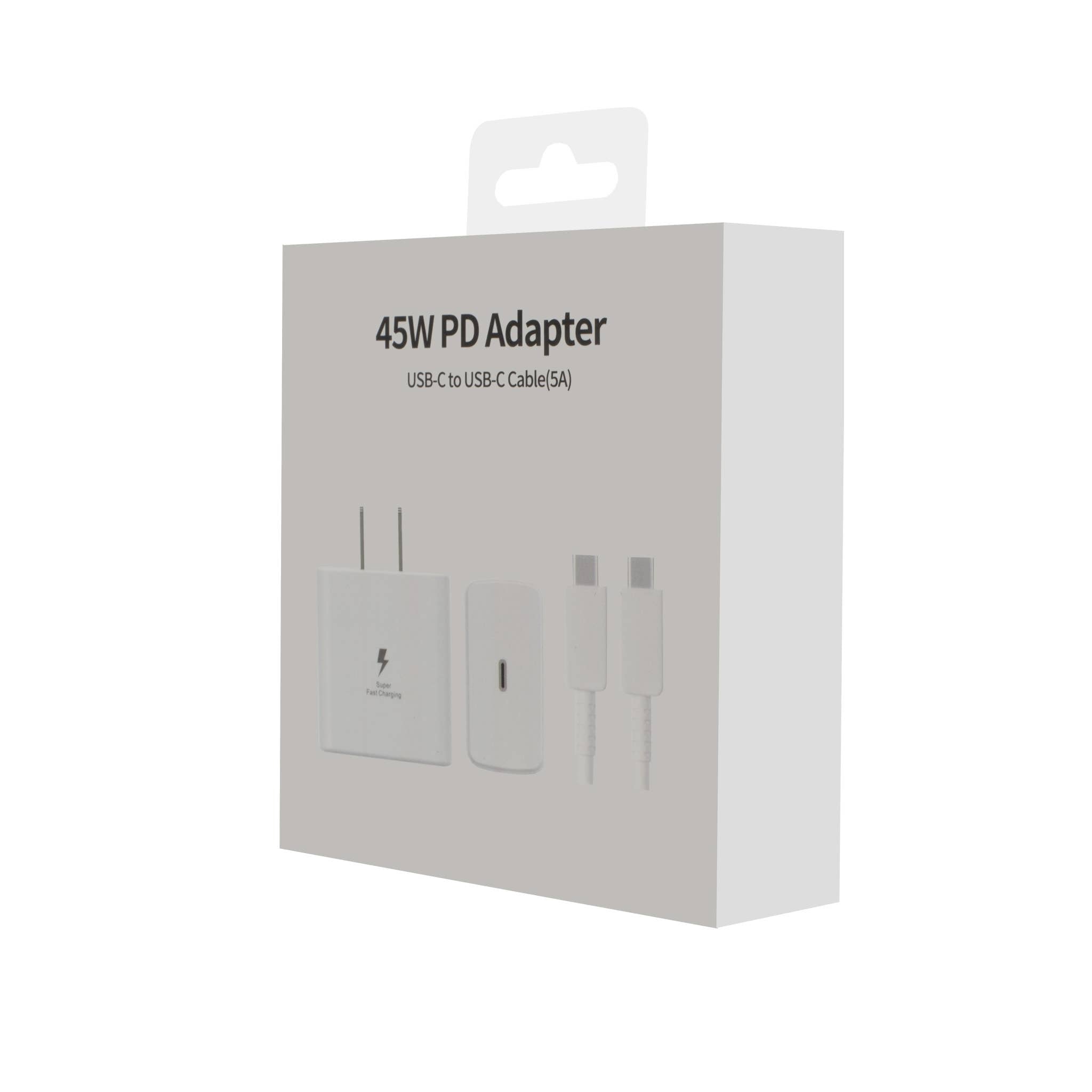 45W PD Combo Type C To Type C WHITE
