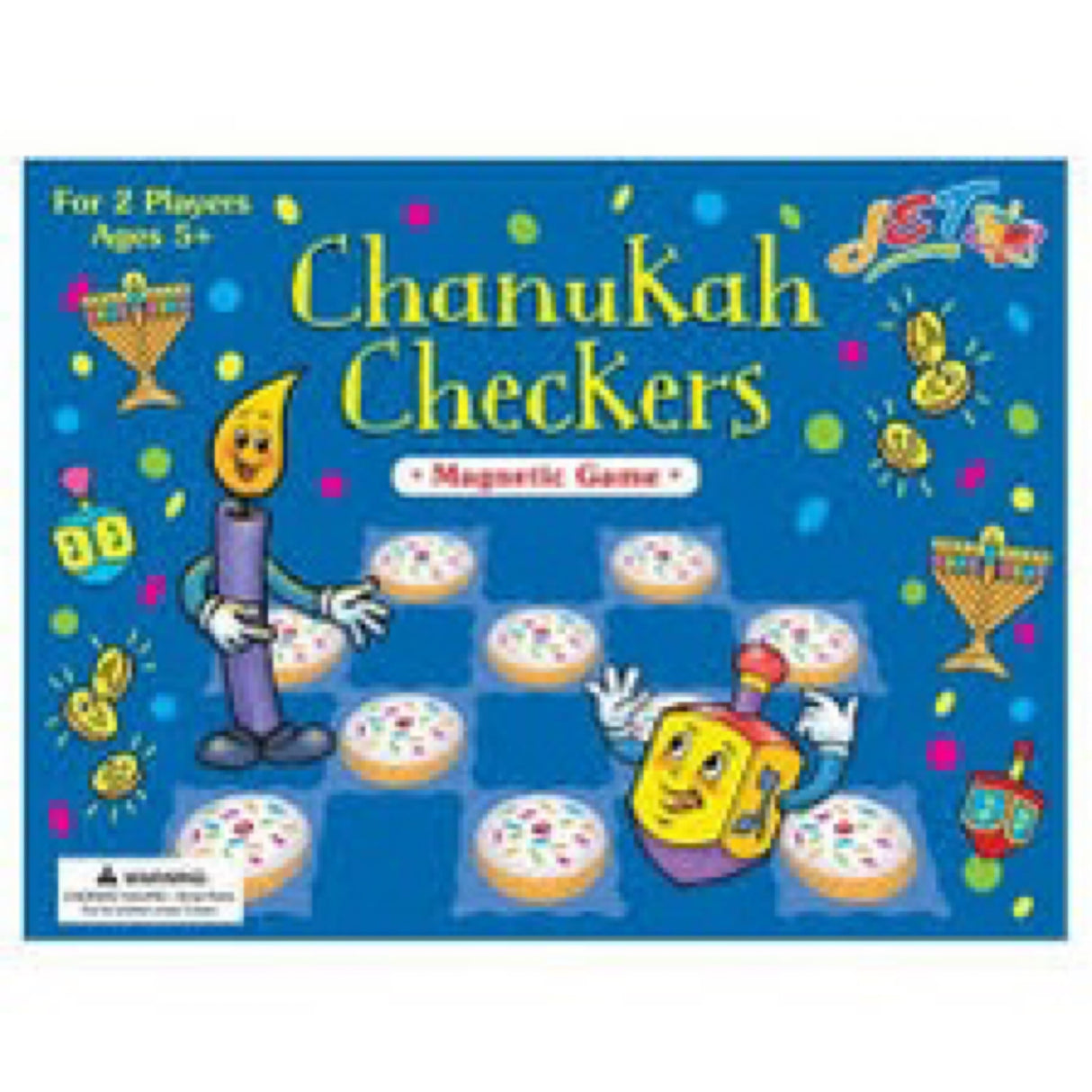 Chanukah Checkers Magnetic Game Jewish Educational Toys