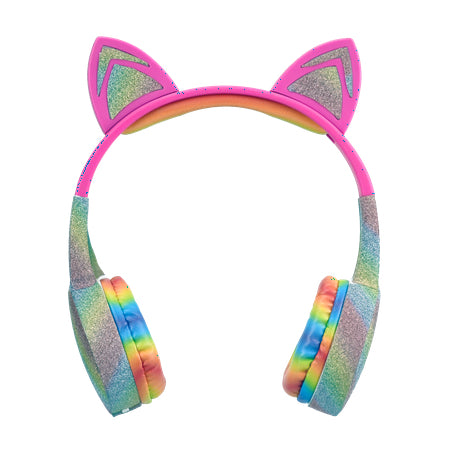 Kiddy Ears Rainbow Bluetooth Headphones (HP-Cat Rainbow)