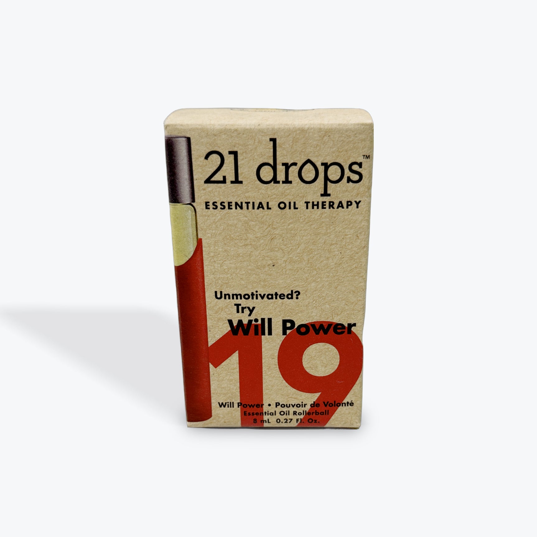 21 Drops 19 Will Power Essential Oil Rollerball On